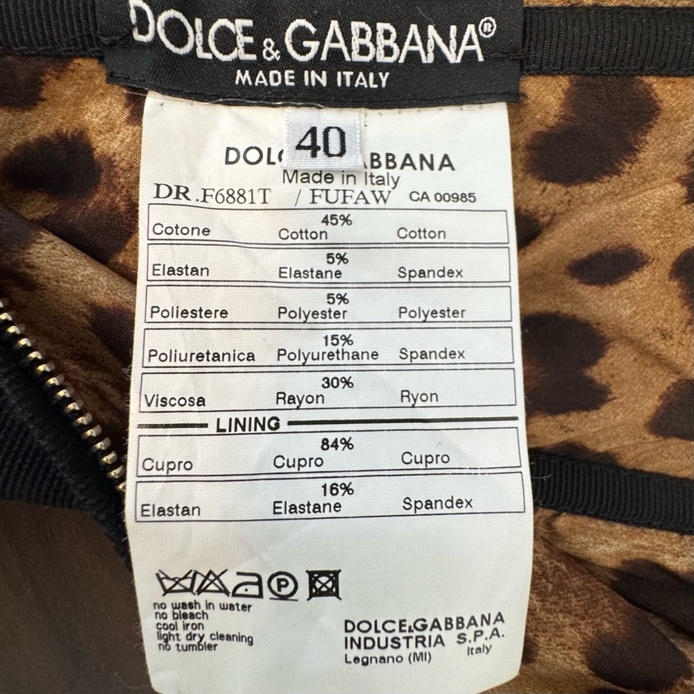 Dolce & Gabbana Black Strapless Dress, size 40 - Picture 14 of 16
